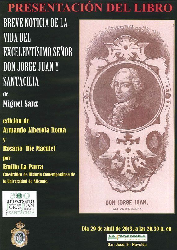 Presentación del libro Breve Noticia del Exmo. Sr. D. Jorge Juan y Santacilia