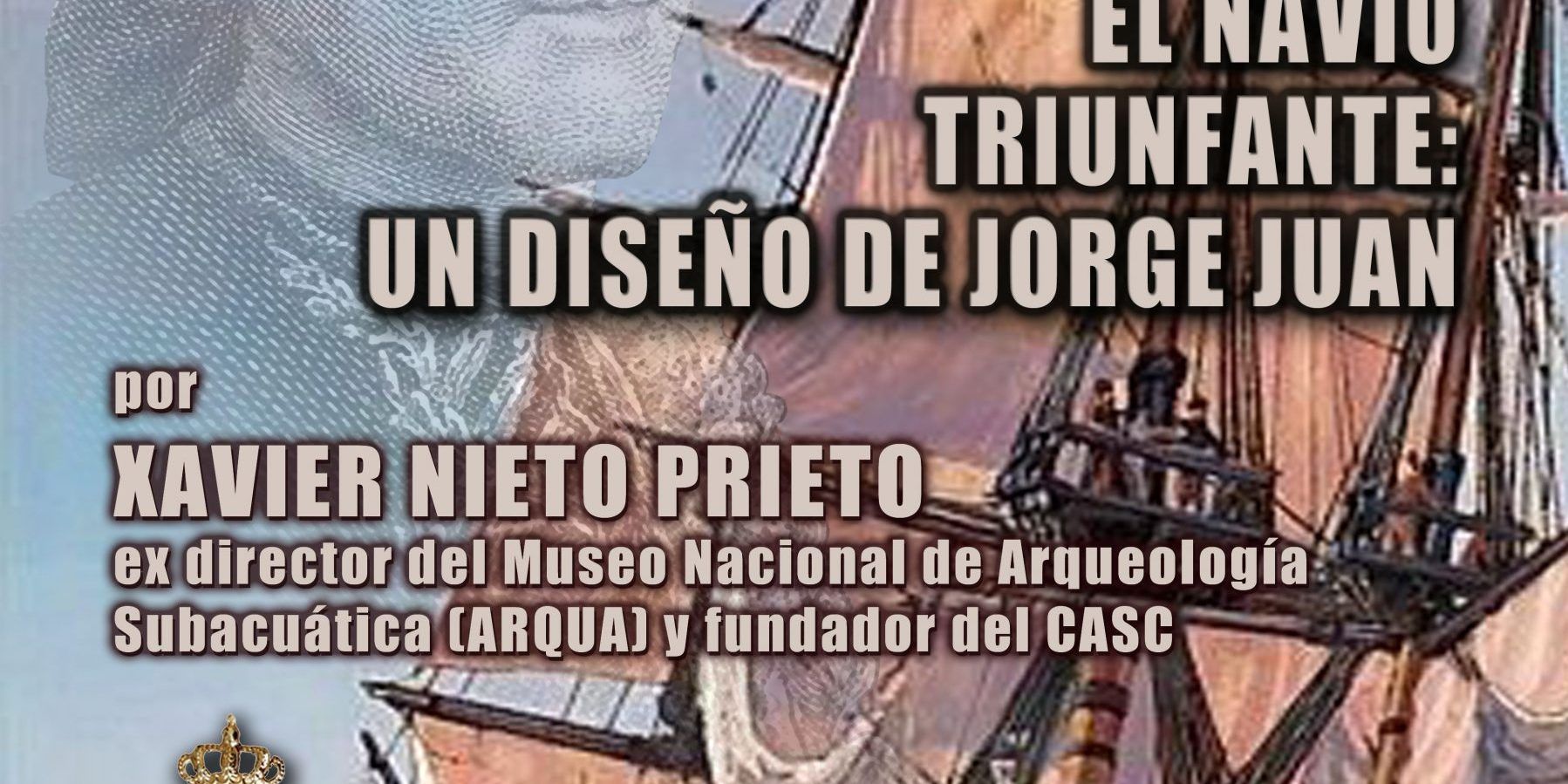 Cartel conferencia el navío Triunfante
