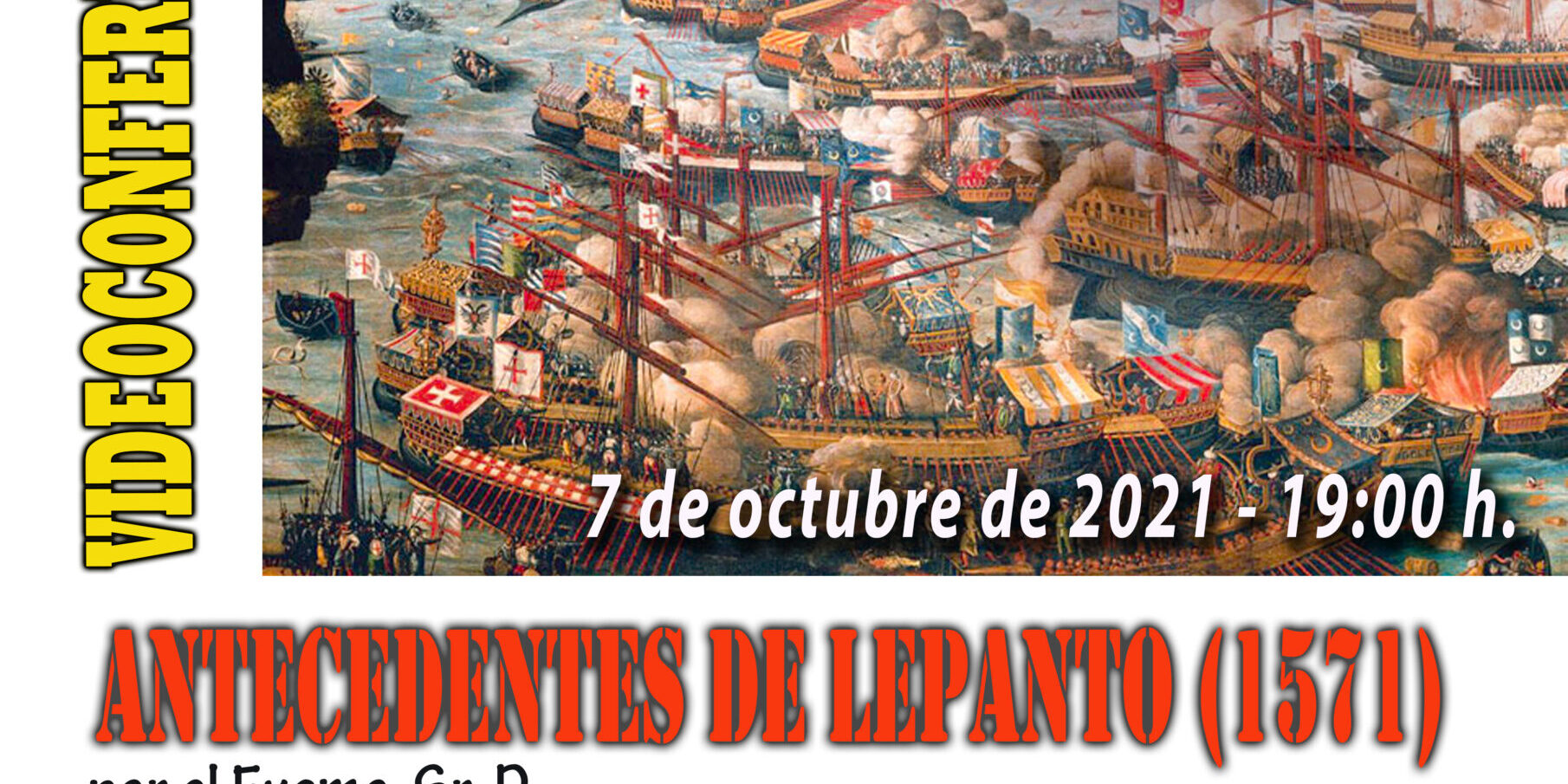 Cartel conferencia Cristóbal Colón