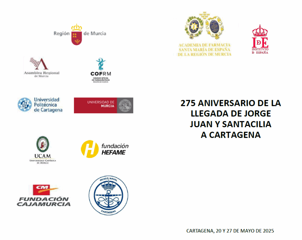 JORNADAS POR EL 275 ANIVERSARIO DE LA LLEGADA DE JORGE JUAN Y SANTACILIA A CARTAGENA  