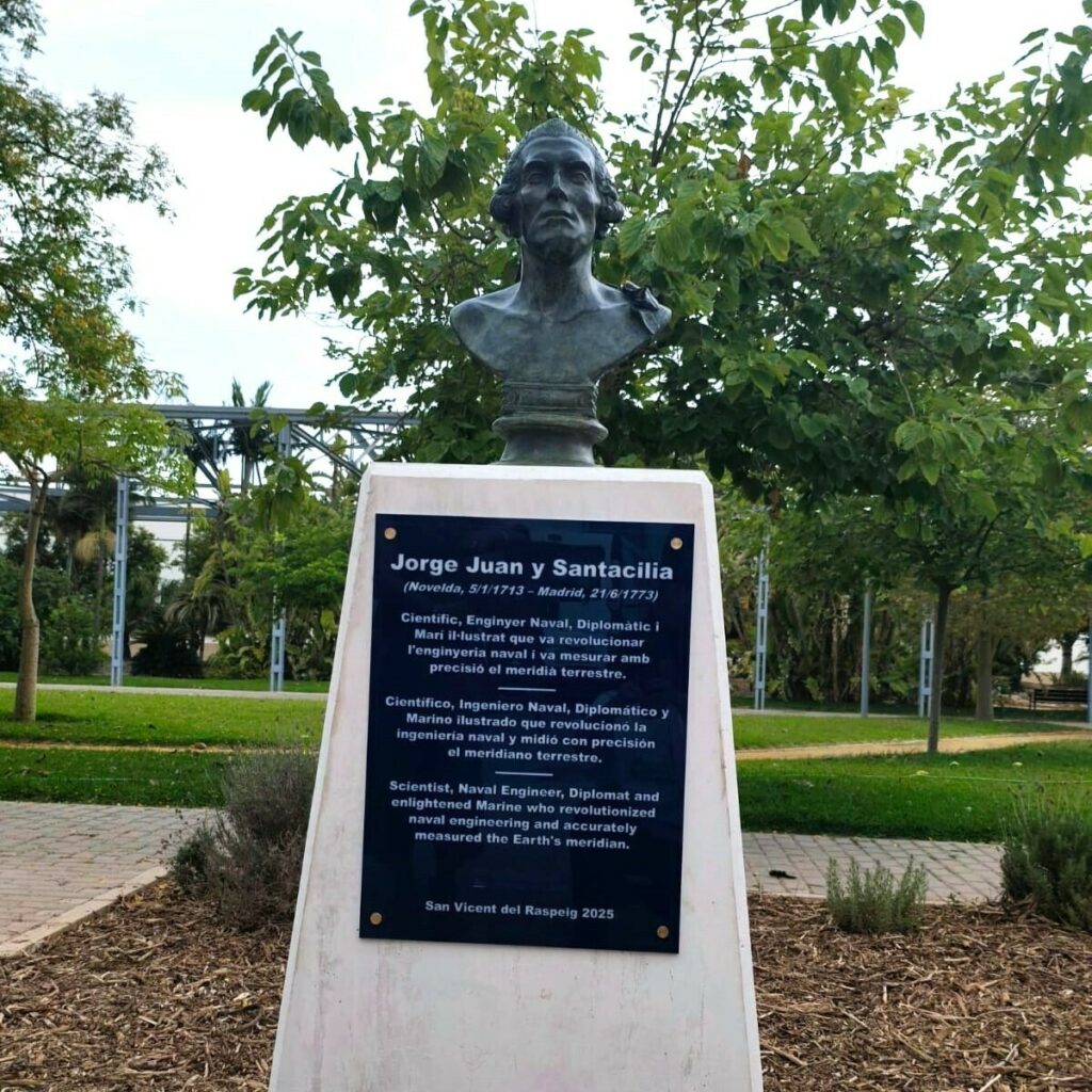Inauguración busto Jorge Juan en la Universidad de Alicante  